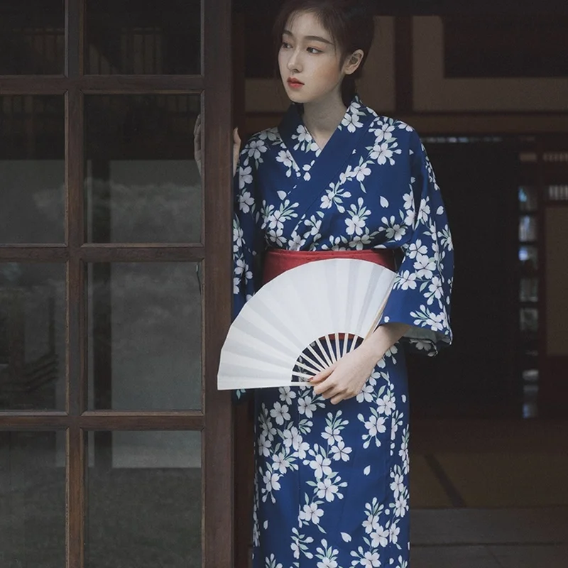 Японското кимоно, традиционен женски костюм Оби Юката, рокля кимоно за cosplay, на гейша, ориенталски традиционни японски кимона KK2767